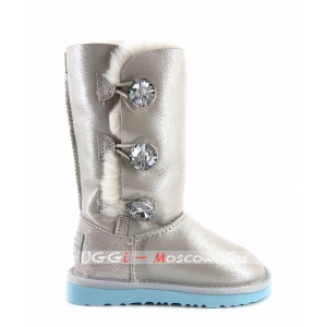 Ugg Kids Bailey Button Triplet I DO - White