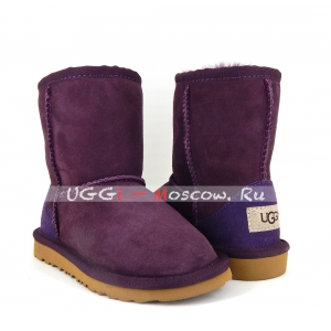 Ugg Kids Classic - Burgundy and Navy