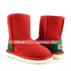 Ugg Kids Classic - Red and Green