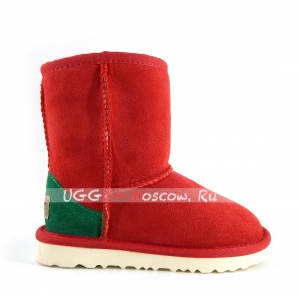 Ugg Kids Classic - Red and Green