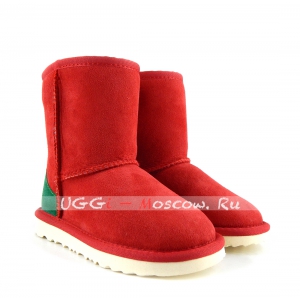 Ugg Kids Classic - Red and Green