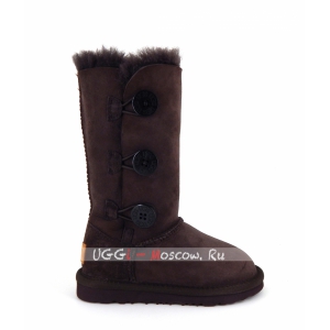 Ugg Kids Bailey Button II Triplet - Chocolate