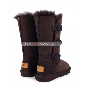 Ugg Kids Bailey Button II Triplet - Chocolate