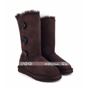 Ugg Kids Bailey Button II Triplet - Chocolate