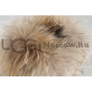 UGG Women With Fox Fur Metallic mini - Black