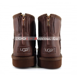 Ugg Men Classic Mini ZIP ROCK Metallic - Chocolate