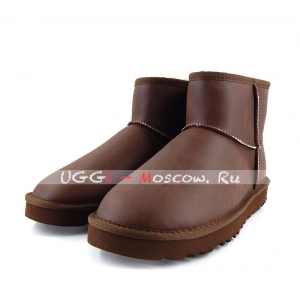 Ugg Men Classic Mini ZIP ROCK Metallic - Chocolate