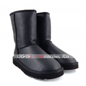 Ugg Men Classic Short ZIP ROCK Metallic - Black