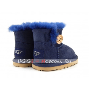 Ugg For Babies Bailey Button - Navy