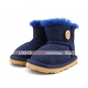 Ugg For Babies Bailey Button - Navy