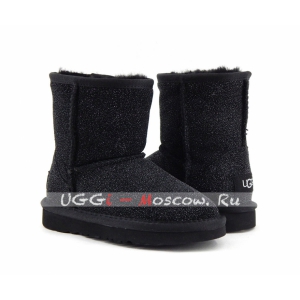 Ugg Kids Classic StarDust - Black