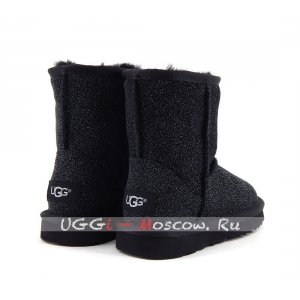 Ugg Kids Classic StarDust - Black