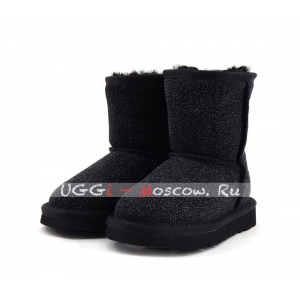 Ugg Kids Classic StarDust - Black