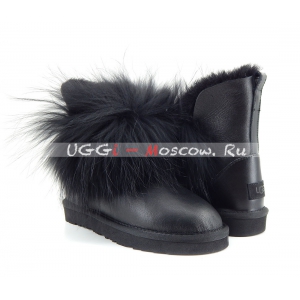 Ugg Women IRINA Fur Gun II Metallic - Black