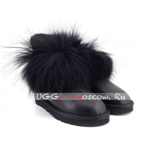 Ugg Women IRINA Fur Gun II Metallic - Black