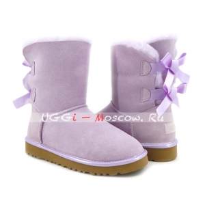 Ugg Women Bailey Bow II Metallic - Lavender Fog