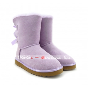 Ugg Women Bailey Bow II Metallic - Lavender Fog