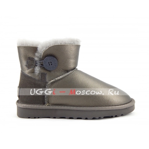 Ugg Bailey Button Mini II Metallic - Pewter