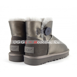 Ugg Bailey Button Mini II Metallic - Pewter