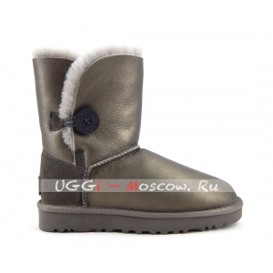 Ugg Women Bailey Button II Metallic - Pewter