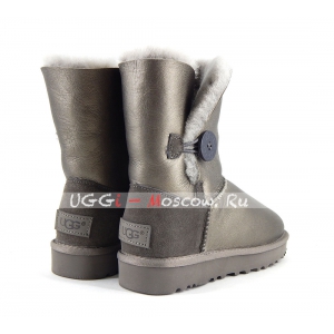 Ugg Women Bailey Button II Metallic - Pewter