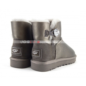 Ugg Women Mini Bailey Bling II Metallic - Pewter