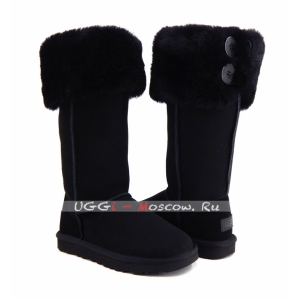 Ugg Boots Over The Knee Bailey Button II - Black