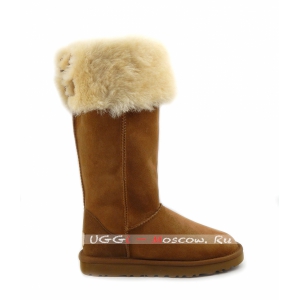 Ugg Boots Over The Knee Bailey Button II - Chestnut