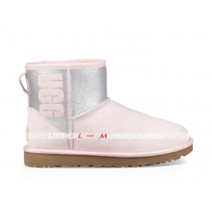 Ugg Classic Mini SPARKLE BOOT - Seashell Pink