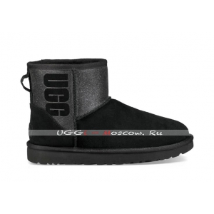 Ugg Classic Mini SPARKLE BOOT - Black