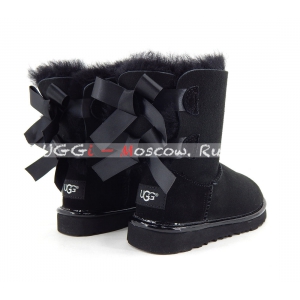 UGG Kids Bailey Bow II Metallic - Black