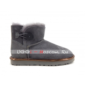 Ugg Women Bailey Button Mini II Metallic - Grey