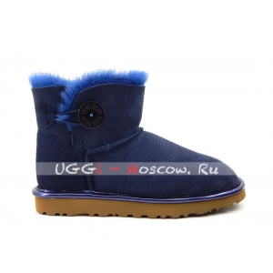 Ugg Women Bailey Button Mini II Metallic - Navy