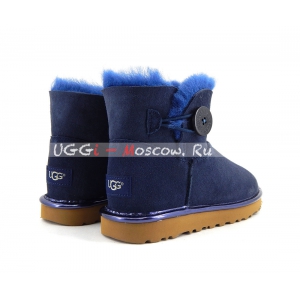 Ugg Women Bailey Button Mini II Metallic - Navy