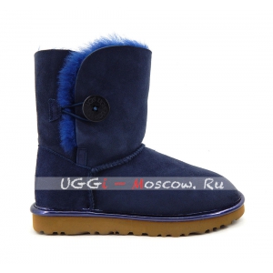 Ugg Women Bailey Button Short II Metallic - Navy