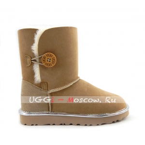 Ugg Women Bailey Button Short II Metallic - Sand