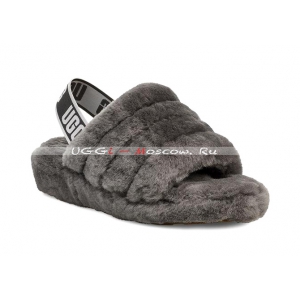 Ugg Fluff Yeah Slide - Charcoal