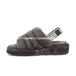 Ugg Fluff Yeah Slide - Charcoal