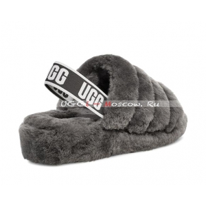 Ugg Fluff Yeah Slide - Charcoal