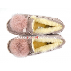 Ugg Moccasins Dakota Pom Pom NEW - Dusk