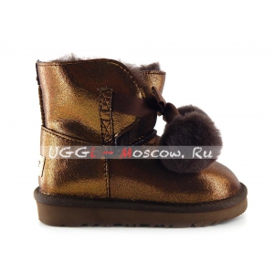 Ugg Kids Gita II Metallic Boot - Chocolate