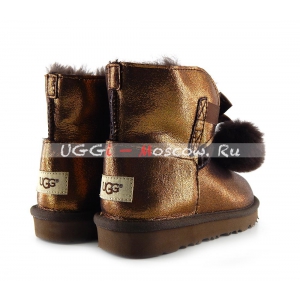 Ugg Kids Gita II Metallic Boot - Chocolate