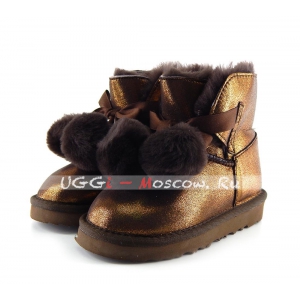 Ugg Kids Gita II Metallic Boot - Chocolate