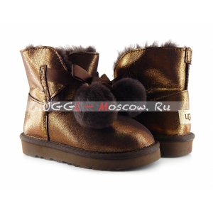 Ugg Kids Gita II Metallic Boot - Chocolate