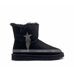 Ugg Mini Bailey Button STAR - Black