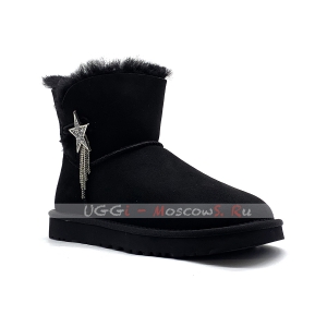 Ugg Mini Bailey Button STAR - Black