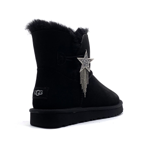 Ugg Mini Bailey Button STAR - Black