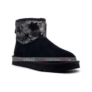 Ugg Mini SHABBY STAR Boot - Black