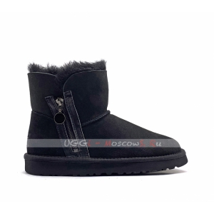 Ugg Mini ZIPPER Boot - Black