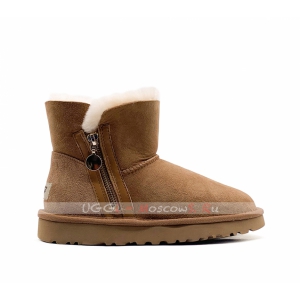 Ugg Mini ZIPPER Boot - Chestnut